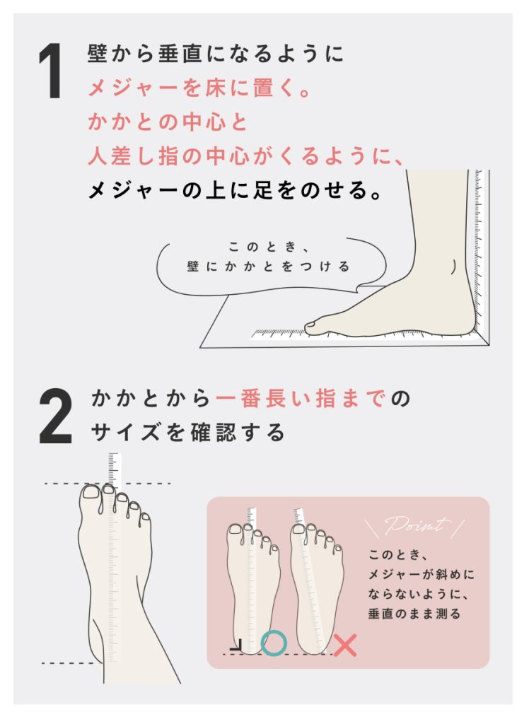 足長の測り方