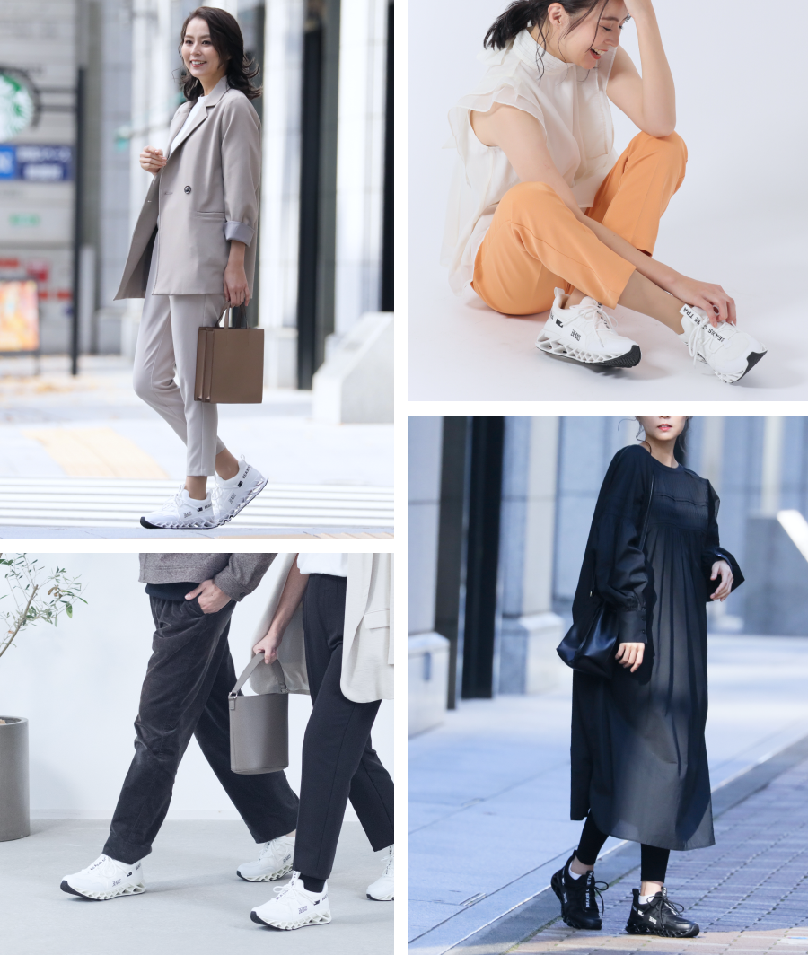 シンプルデザインなのでジャケットや春コーデにも合わせやすい。
