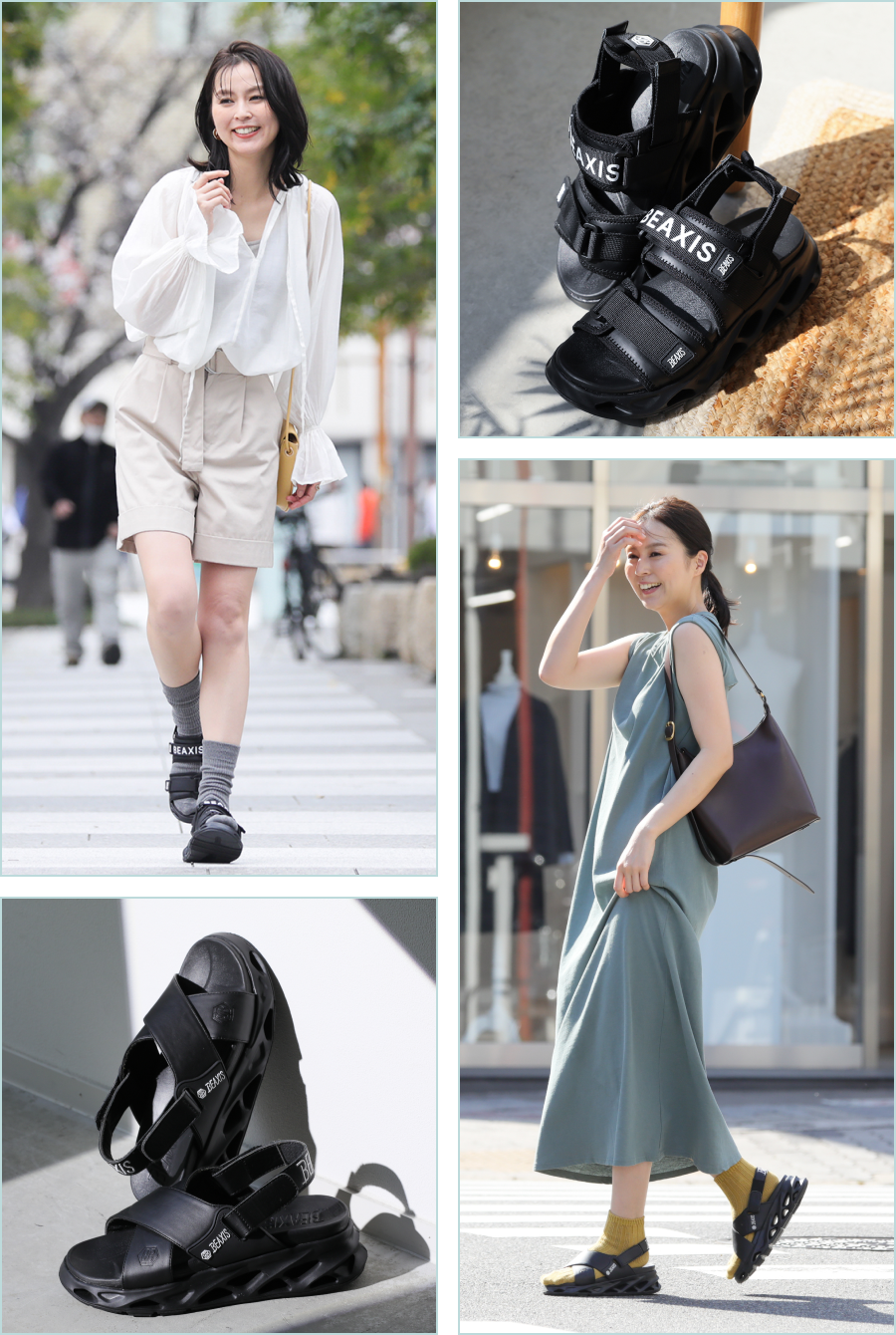 バランスコアサンダル2着用