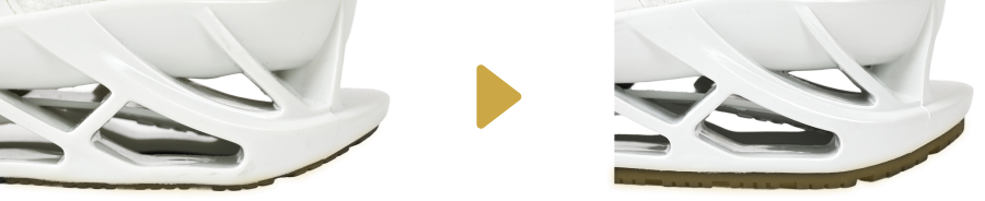 アウトソールが厚く