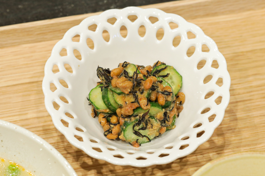 副菜｜ひじきと納豆の胡麻和え