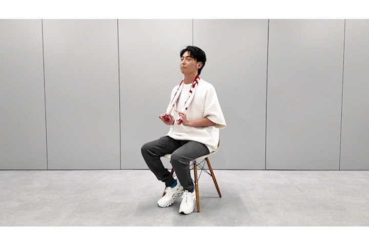 首のストレッチ