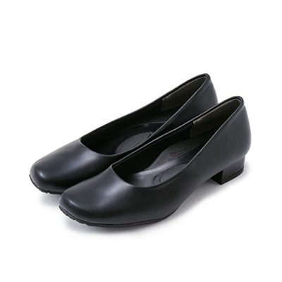 整体パンプス3 オブリークトゥ (3cmヒール)