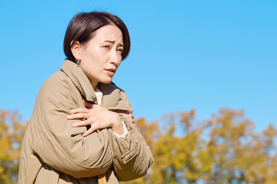 1. 「保温」のために筋肉を収縮させ血管や神経が圧迫される