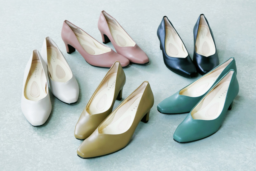 RAKUNAカラー整体パンプス2(5.5cmヒール)