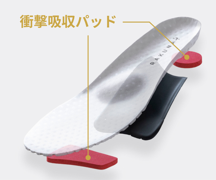 クッション性があるソール