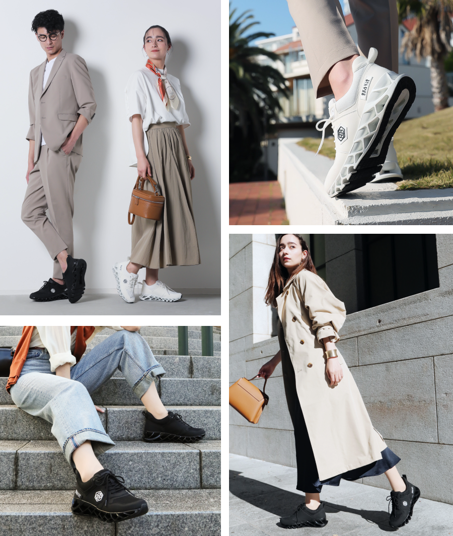 バランスコアスニーカー3着用イメージ