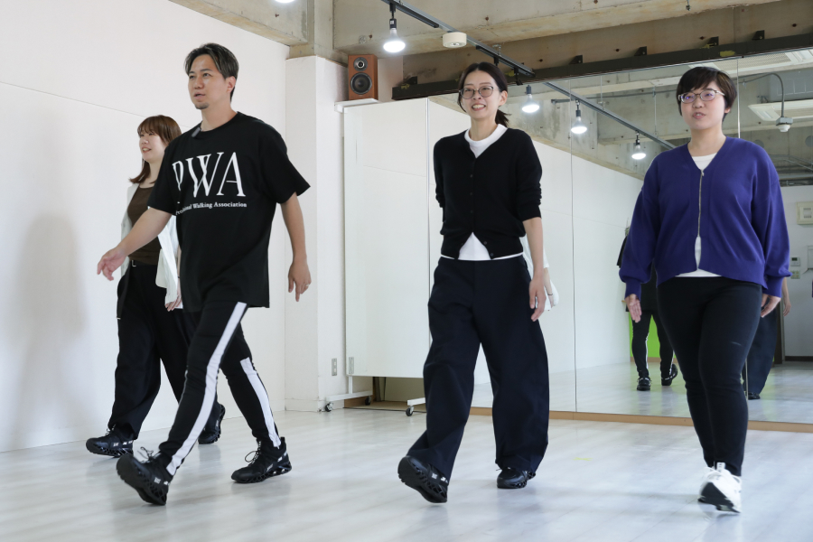 最後にみんなで“痩せウォーク”