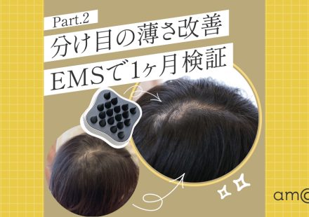 Part2_分け目の薄さ改善EMSで1ヶ月検証