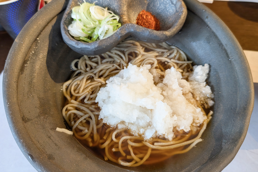 金曜日の昼食：蕎麦
