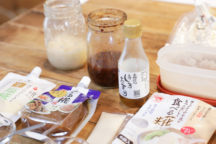 ステップ1.発酵調味料（塩麹と醤油麹と甘酒）を買う