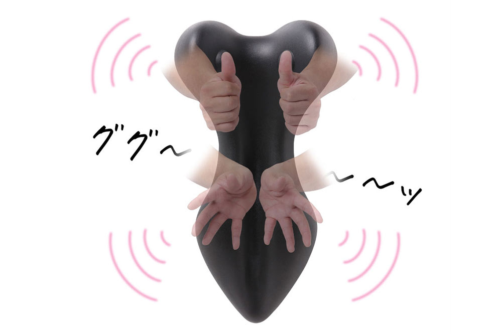 形状・素材にもこだわって整体師の手技を再現!