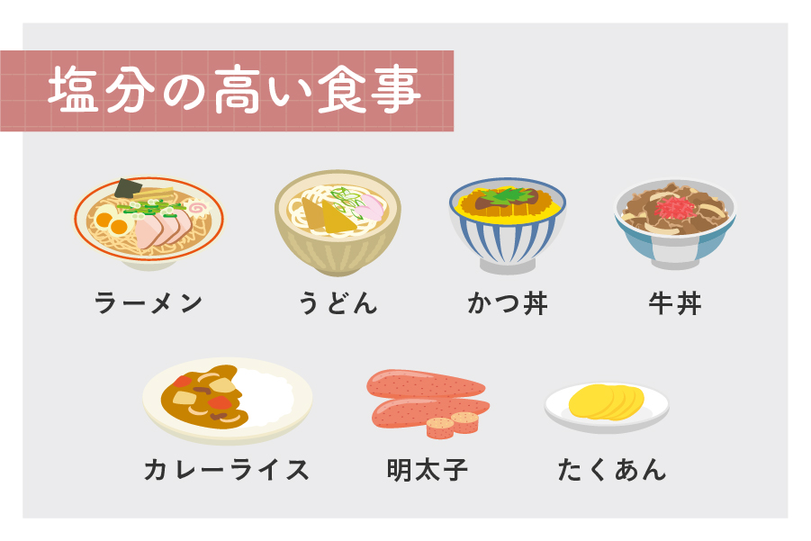 塩分の高い食事