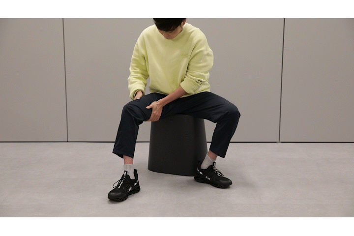 太もものストレッチ
