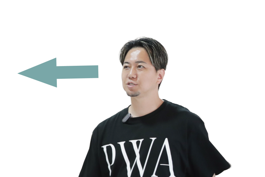 3. 目線はまっすぐ、やや遠くを見る（自信を印象づける）_サオリ