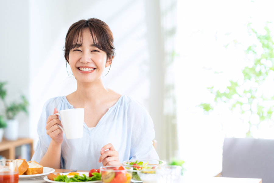 コーヒーを飲む時間は「朝」